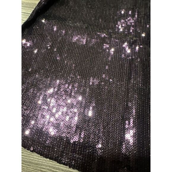 Bold Elements Size Small Purple Sequined Arm Cutout Blouse Top. NWT. Z - Picture 3 of 8